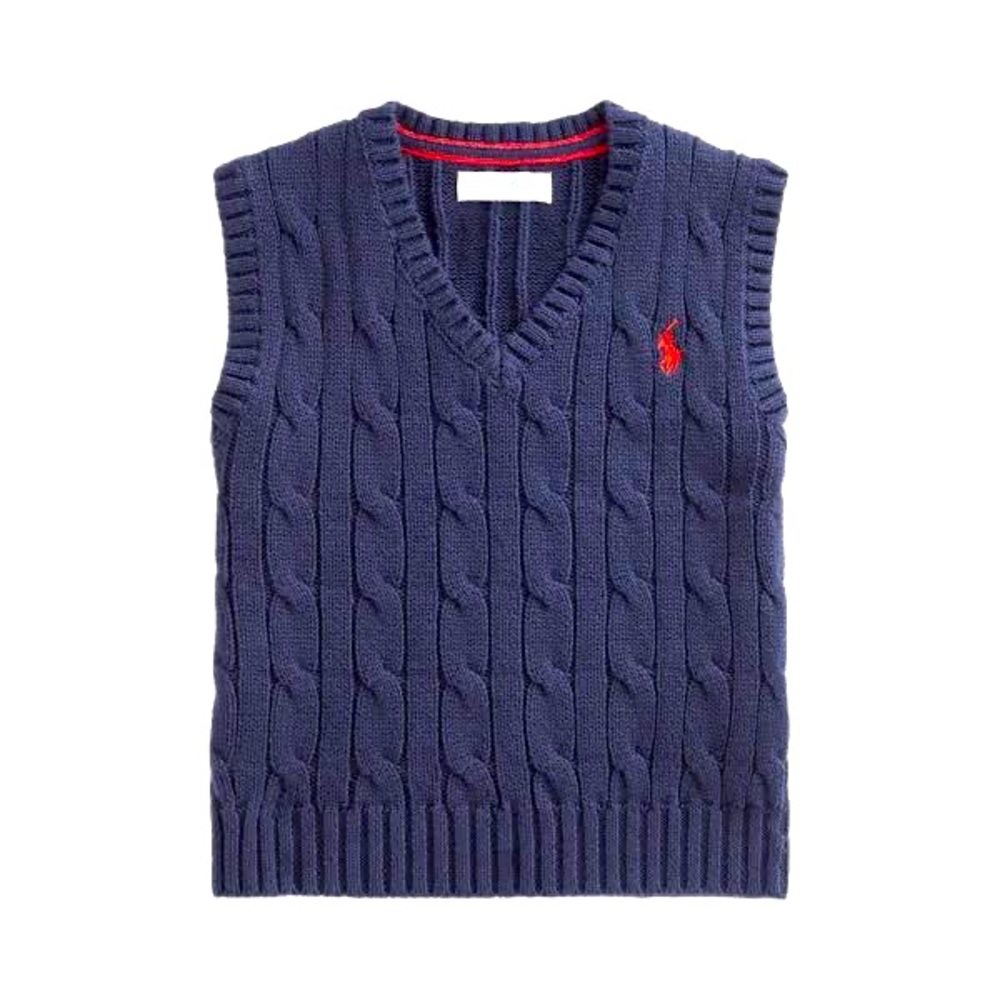 Toddler Cable Knit Sweater Vest!